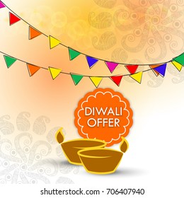 Diwali SALE, Diwali Special offer background.