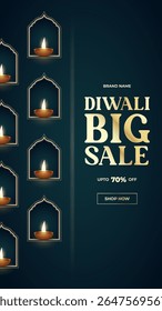 Diwali Special Offer Discount Poster Design. Premium Luxury Advertising Logo label Design vector layered. Diwali Sale Label Design Template Vector Layered illustration.