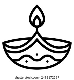 Diwali Symbols Diwali vector icon illustration