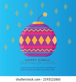 Diwali template design and social media banner art