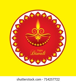 Diwali utsav greeting or poster card