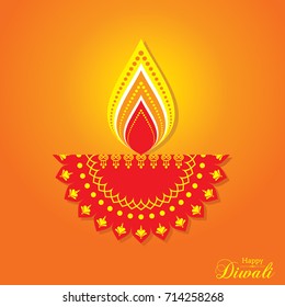 Diwali utsav greeting or poster card