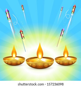 diwali vector design background illuration
