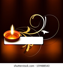 diwali vector design with space for your text