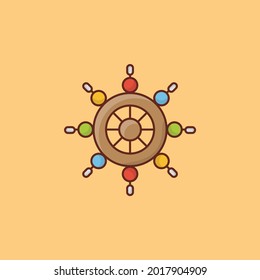 Diwali vector flat color icon