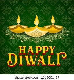 Diwali vector greeting illustration with eps format file.