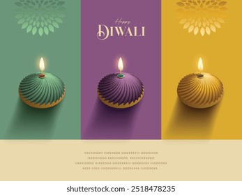 Diwali desea un saludo de correo electrónico con un día de aspecto premium.