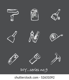 DIY chalkboard icons...series no.9