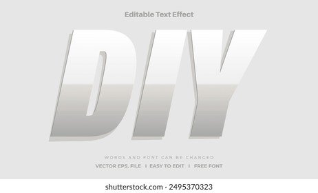 DIY editable text effect style.