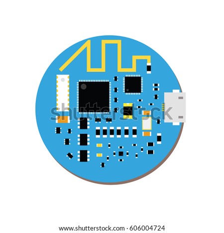 DIY electronic mini mcu and wifi board with a microcontroller
