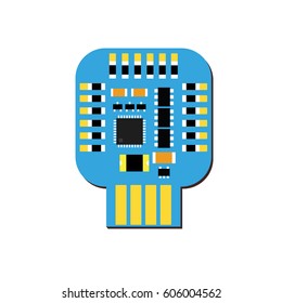 DIY electronic usb board with a microcontroller