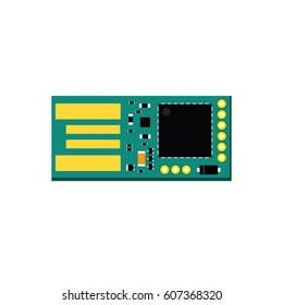 DIY electronic usb board with a microcontroller.