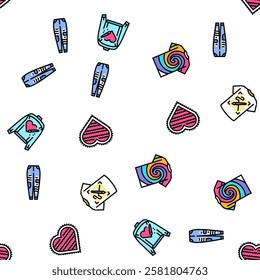 diy fashion fabric handmade vector seamless pattern thin line illustration