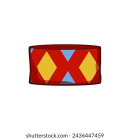 pulseras de la amistad hippie de bricolaje de dibujos animados. tejedor de plástico, pulsera de collar, cuentas de cuentas de bricolaje hippie signo de las pulseras de la amistad. símbolo aislado ilustración vectorial