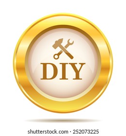 DIY icon. Internet button on white background. EPS10 vector. 