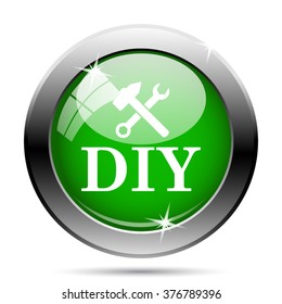 DIY icon. Internet button on white background. EPS10 vector.
