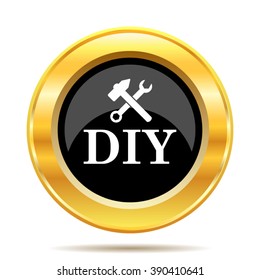 DIY icon. Internet button on white background. EPS10 vector.