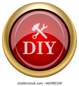 DIY icon. Internet button on white background. EPS10 vector.
