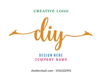 DIY lettering logo is simple, easy to understand and authoritative