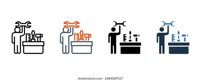 Diy mehrere Symbol Stil Vektorgrafik