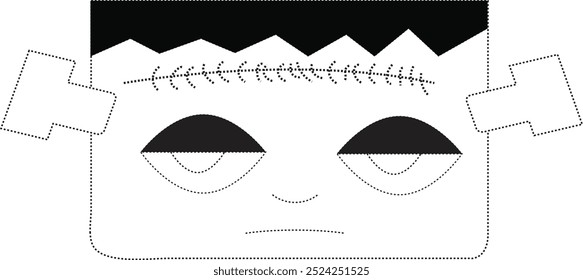 A DIY paper craft mask for kids 