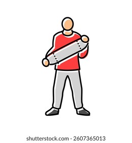 diy skate spot skateboard color icon vector. diy skate spot skateboard sign. isolated symbol illustration