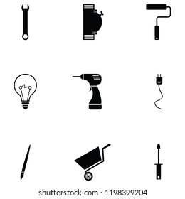 diy tool icon set