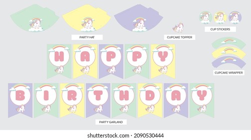 DIY Unicorn Party Favors Pastel 