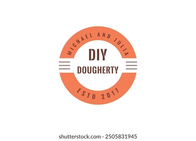 DIY vintage logo design vector.