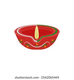 Diya, Diwali, Hindu, Indian Symbol Illustration