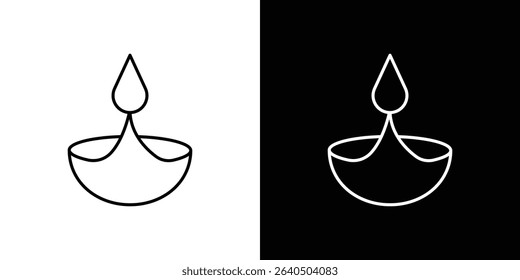 Diya icon symbol concept for graphic design, Website, UI. EPS