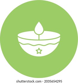 Diya Lamp icon vector image. Can also be used for Carnival. Suitable for mobile apps, web apps and print media.