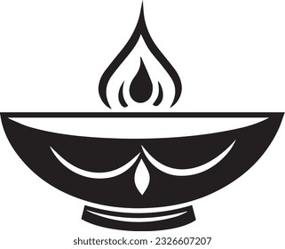 Diya-Vektorgrafik, weißer Hintergrund