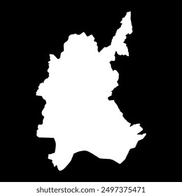 Diyala Governorate map, administrative division of Iraq. Vector illustration.