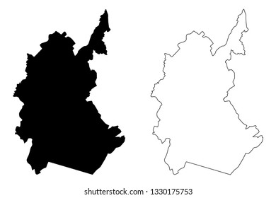 Diyala Governorate (Republic of Iraq, Governorates of Iraq) map vector illustration, scribble sketch Diyala Province map