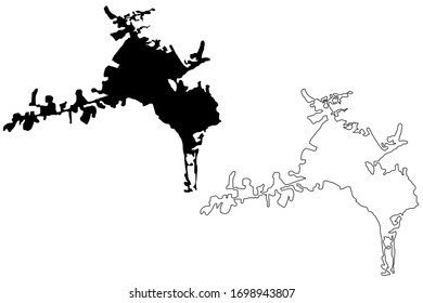 Diyarbakir City (Republic of Turkey, Southeastern Anatolia Region) map vector illustration, scribble sketch City of Diyarbakir map