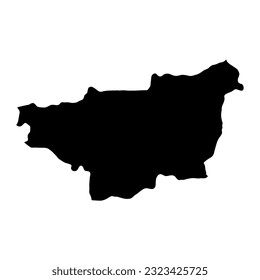 Diyarbakir province map, administrative divisions of Turkey. Vector illustration.
