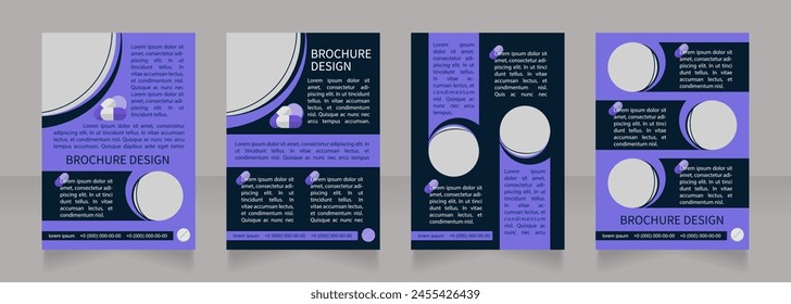 Dizziness and vertigo in adults reason blank brochure layout design. Vertical poster template set with empty copy space for text. Premade corporate reports collection. Editable flyer paper pages