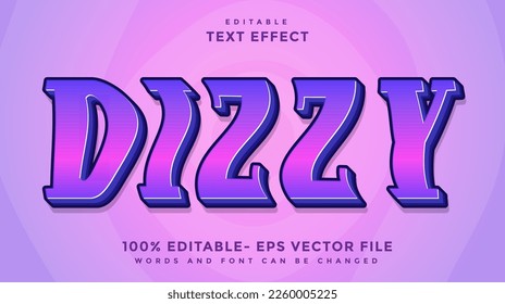 DIzzy Editable Text Effect Design Template, Effect Saved In Graphic Style