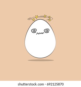 dizzy egg emoticon