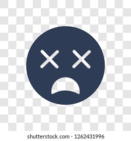 Dizzy emoji icon. Trendy Dizzy emoji logo concept on transparent background from Emoji collection