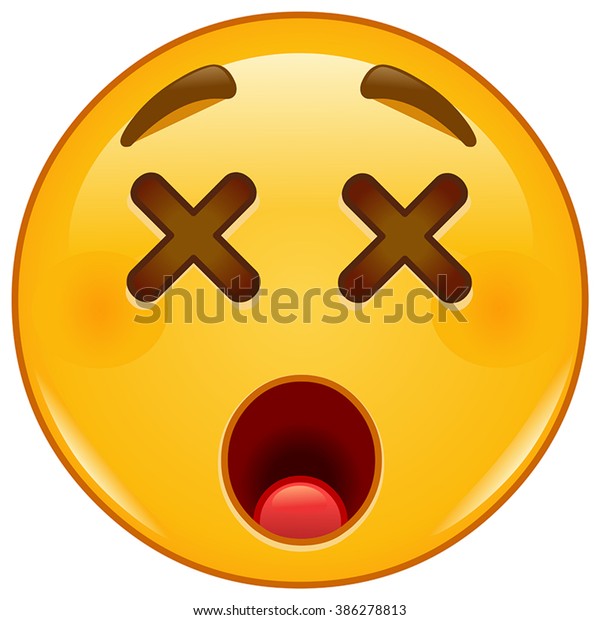 Dizzy Emoticon Stock Vector (Royalty Free) 386278813 | Shutterstock