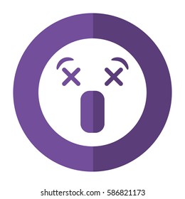 dizzy emoticon style icon shadow