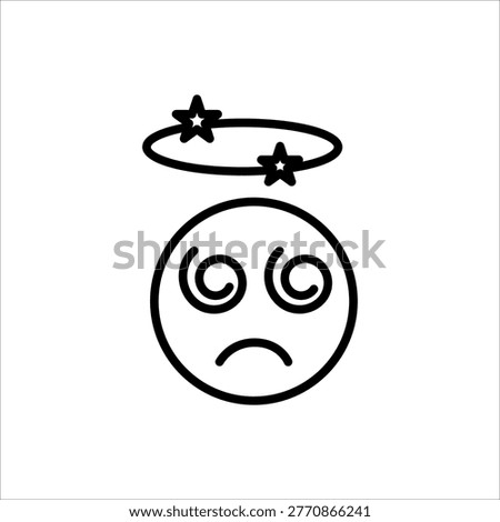 Dizzy Head Spin Vertigo Feeling Icon