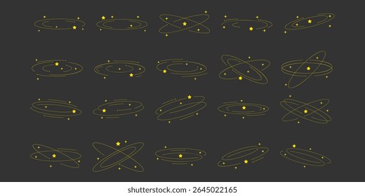 Coleção de Efeitos de Linha de Estrelas Tontas