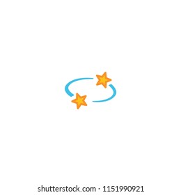 Dizzy vector flat icon