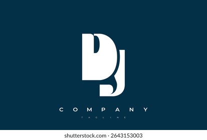 DJ Abstract Geometric Logo Design (em inglês). Design de logotipo moderno e elegante com elementos de tipografia simplista, mostrando a excelência da marca.