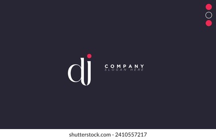 DJ Alphabet Buchstaben Initial Monogram Logo JD, D und J