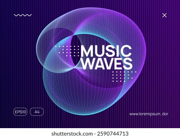 Dj Background. Discotheque Design. Dance Trance Template. Psychedelic Beat Illustration. Concert Invite. Violet Music Poster. Green Fest Magazine. Pink Dj Background