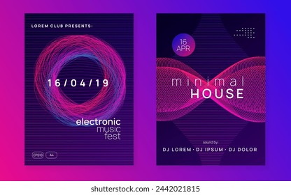 Dj Background. Violet Discotheque Magazine. Trance Invite. Nightclub Audio Illustration. Music Festival Graphic. Pink Night Club Event. Edm Poster. Green Dj Background